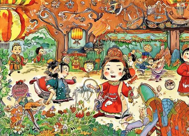 中国民间故事儿童绘画作品 中国民间故事绘画手抄报 中国民间故事儿童绘画作品 中国民间故事绘画手抄报