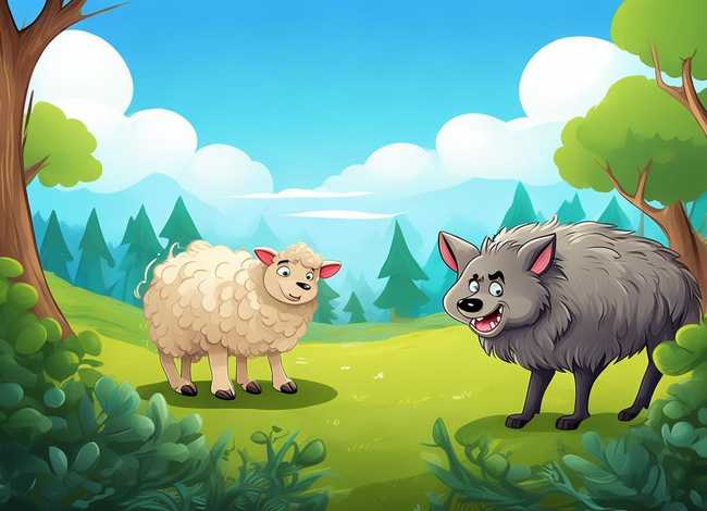 《狼和羊》儿童故事 《狼和羊的故事》