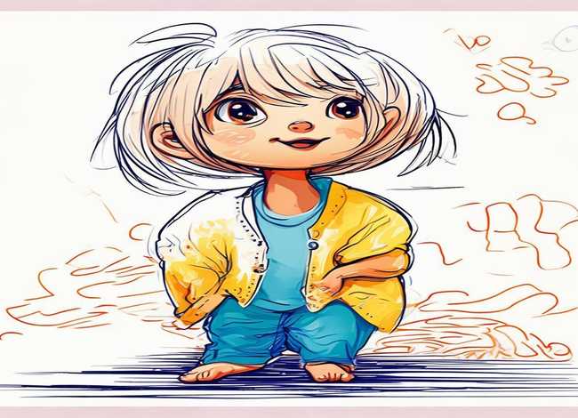 儿童人物线描画作品 - 儿童人物线描画作品简单