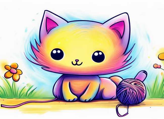 小猫儿童画简笔画、小猫儿童画简笔画图片