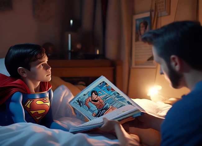 睡前故事超人的故事哦、关于超人的睡前故事