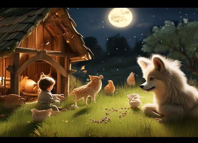儿童睡前动物故事100篇狼偷鸡 幼儿睡前故事动物