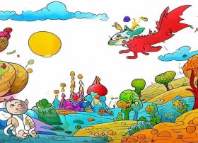 故事性儿童简笔画、故事性简笔画4张