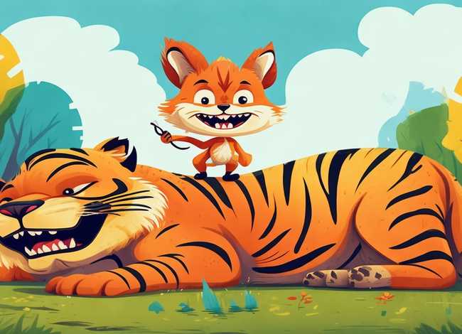 幼儿故事 狐假虎威 狐假虎威 幼儿故事配图