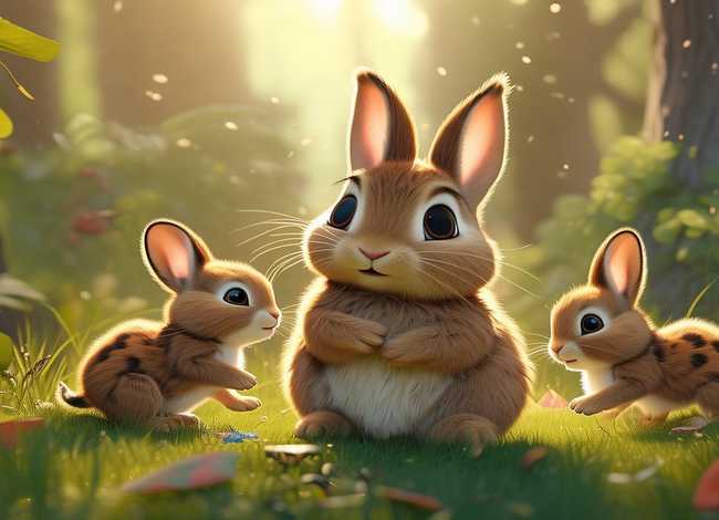 儿童故事兔妈妈和三只小兔子;兔妈妈和三只小兔子绘本故事 儿童故事兔妈妈和三只小兔子;兔妈妈和三只小兔子绘本故事