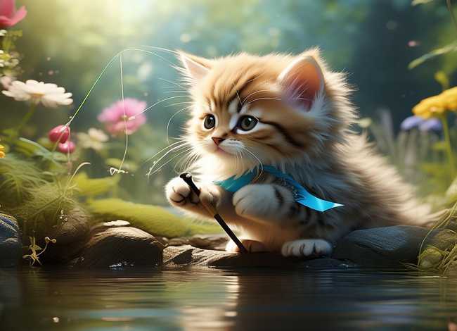 小猫钓鱼故事视频大全（小猫钓鱼故事视频大全播放）