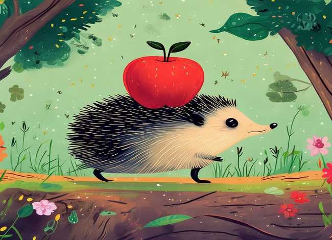 儿童故事小刺猬搬家，幼儿故事小刺猬搬苹果