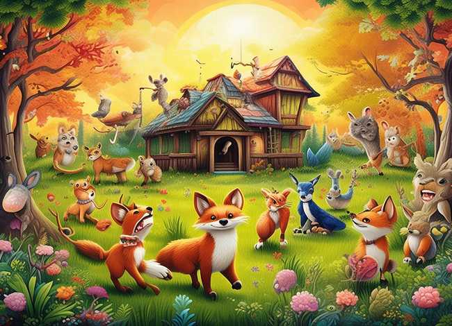 儿童故事《森林大聚会》 - 森林大聚会小故事
