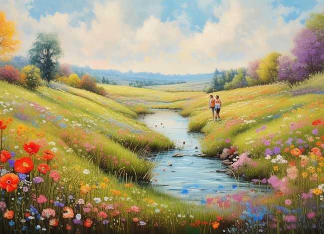 春天故事绘画、春天故事绘画图片大全