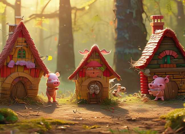 三只小猪儿童版故事（少儿故事三只小猪）
