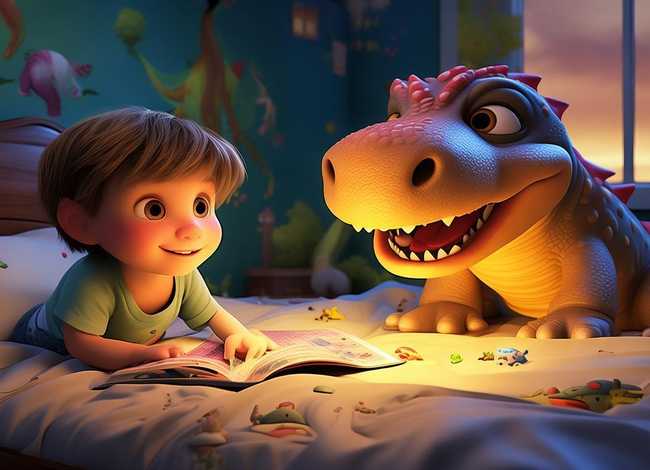 儿童睡前故事幸福的恐龙、恐龙的睡前故事幼儿故事