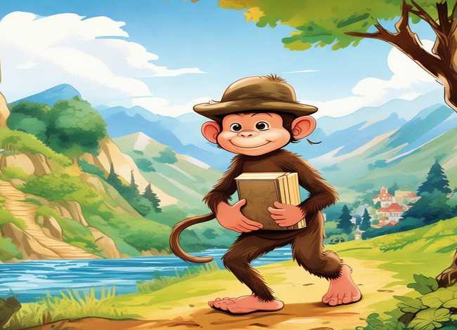小猴子下山故事书 小猴子下山的故事书