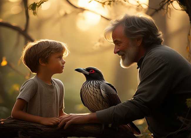 儿童故事父亲与鸟 父亲和鸟的故事 儿童故事父亲与鸟 父亲和鸟的故事
