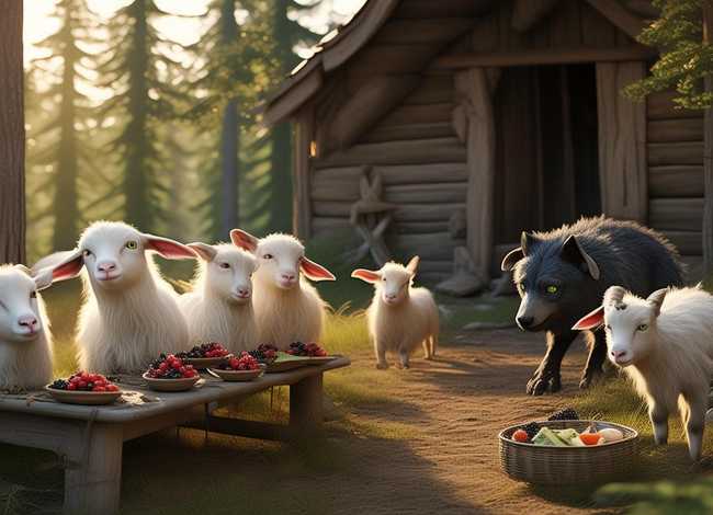 狼与七只小山羊的故事文字 - 狼与七只小山羊的故事文字版
