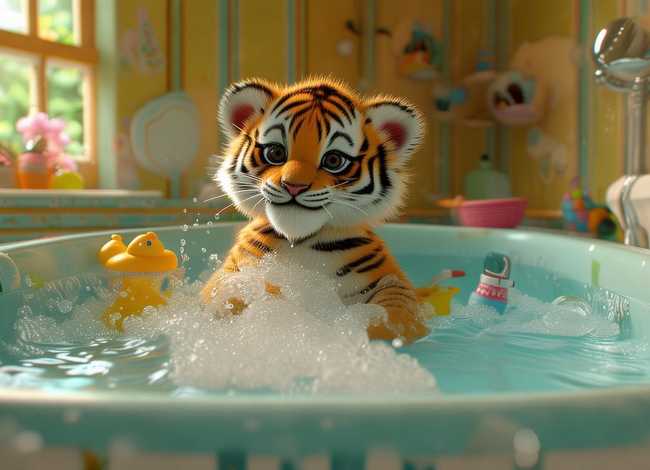 儿童故事洗澡的老虎(有关洗澡的幼儿故事) 儿童故事洗澡的老虎(有关洗澡的幼儿故事)