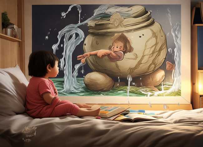 儿童睡前故事动画片司马光砸缸，小儿故事睡前故事大全司马光砸缸作