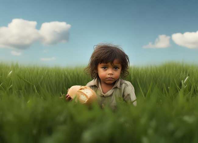 饥饿儿童图片（饥饿的儿童图片,谈谈你的想法）