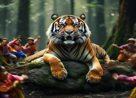 老虎拔牙故事表演、老虎拔牙故事表演视频