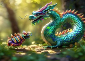 毛毛虫儿童故事中国龙 幼儿故事毛毛虫的故事