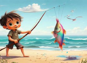 渔童儿童故事书 儿童电影渔童