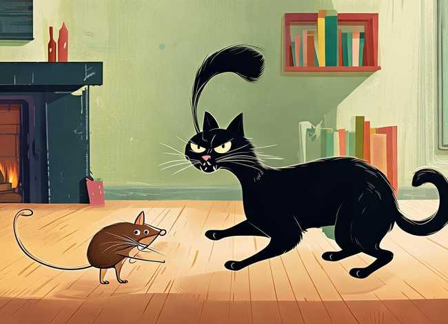 儿童故事猫和老鼠 英语 - 猫和老鼠英语故事对话配图