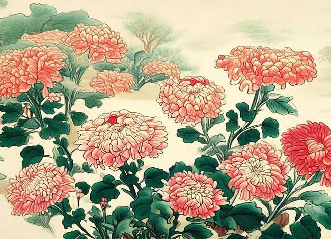 中国传统经典菊花纹样;中国传统菊花图案 中国传统经典菊花纹样;中国传统菊花图案