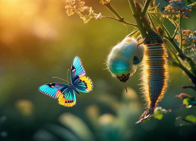 毛毛虫变蝴蝶的小故事;毛毛虫变成蝴蝶的小故事 毛毛虫变蝴蝶的小故事;毛毛虫变成蝴蝶的小故事