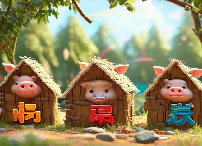 《三只小猪》拼音版 - 《三只小猪》拼音版带拼音