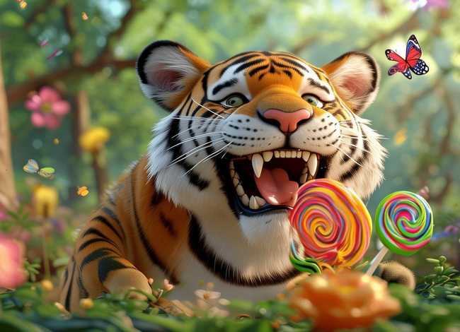 老虎吃糖绘本 老虎爱吃糖绘本 老虎吃糖绘本 老虎爱吃糖绘本