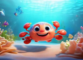 快乐的小螃蟹的故事；快乐的小螃蟹的故事内容