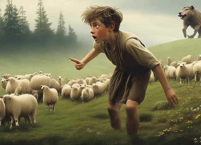 小孩故事狼来了 - 放羊的小孩故事狼来了
