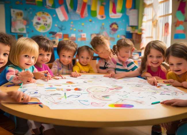 幼儿园里故事多简笔画图片（幼儿园里故事多主题画图片）