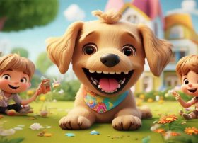 爱叫的小狗儿童绘本故事、爱叫的小狗 绘本故事