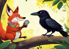 儿童英语绘本故事狐狸交朋友；英语绘本故事狐狸与乌鸦
