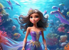 芭比之美人鱼公主故事；芭比公主之美人鱼历险记故事