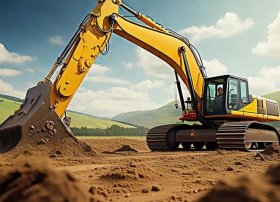 挖掘机挖土机的故事、挖掘机挖挖的故事