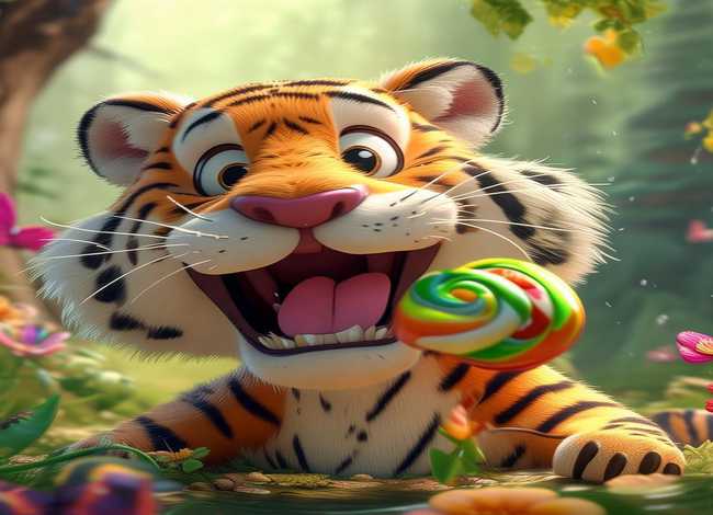 老虎吃糖绘本 老虎爱吃糖绘本 老虎吃糖绘本 老虎爱吃糖绘本