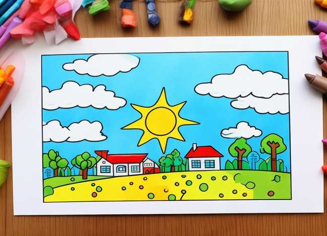 一年级儿童涂色画打印（一年级儿童涂色画打印图片）