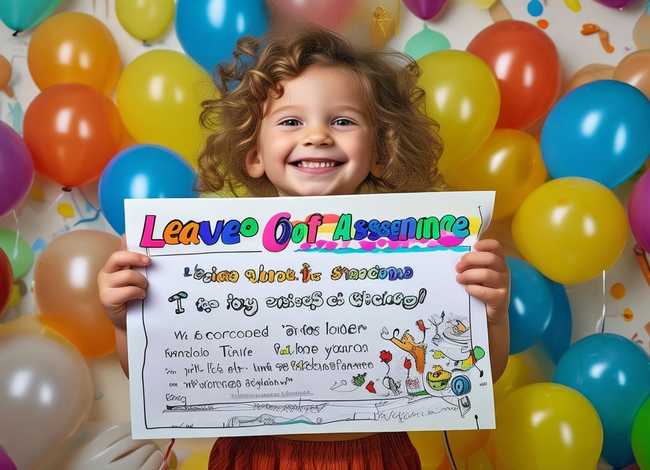 儿童请假趣事视频（儿童请假条模版）