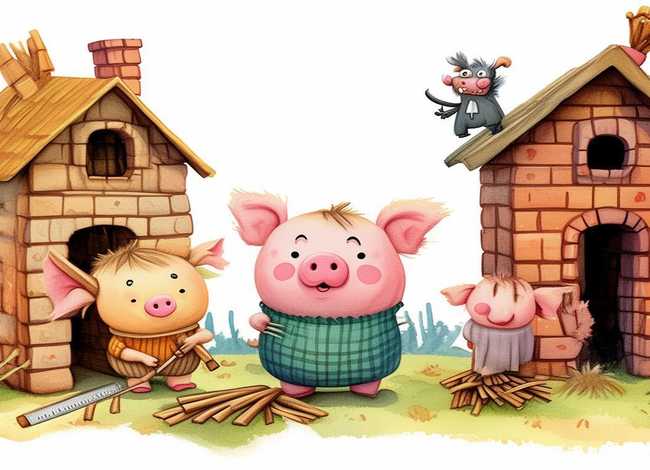 儿童数学故事大全三只小猪 - 数学小故事三只小猪 儿童数学故事大全三只小猪 - 数学小故事三只小猪