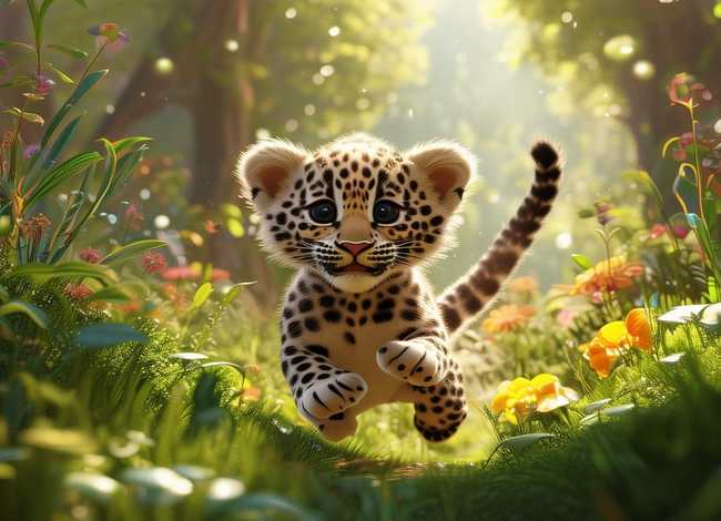 花斑豹儿童故事 - 花豹绘本故事 花斑豹儿童故事 - 花豹绘本故事