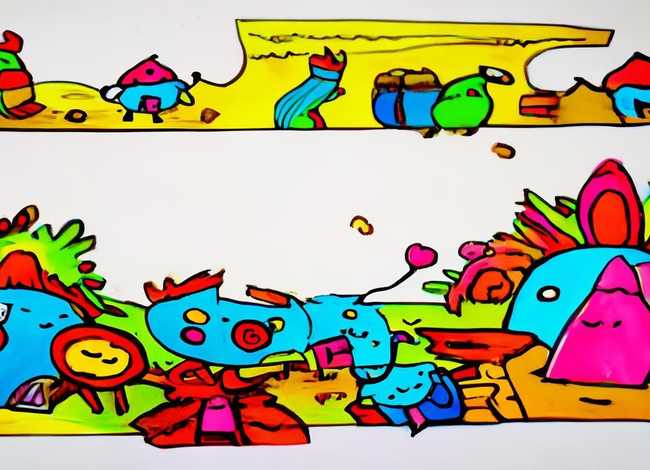 寓言故事简笔画彩色；寓言故事简笔画带色彩,简单又好看