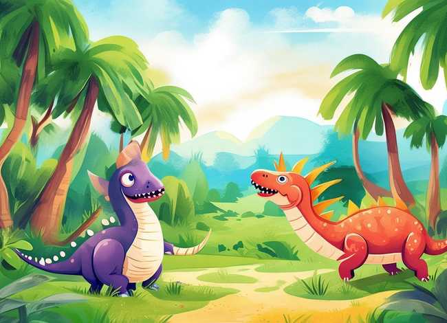 恐龙故事儿童3岁；0-3岁恐龙故事