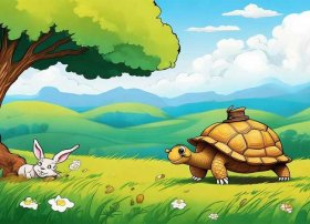 龟兔赛跑儿童故事绘本，龟兔赛跑的故事 幼儿绘本