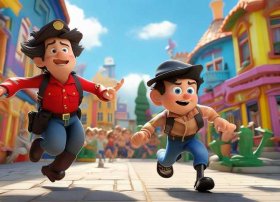 警察抓小偷的视频儿童视频（警察抓小偷儿动画视频）