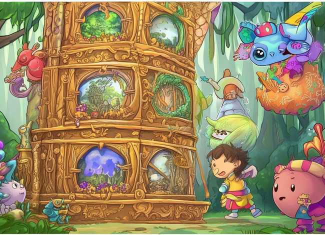 小伴龙第21期游戏妖怪塔儿童故事、妖怪小百科故事