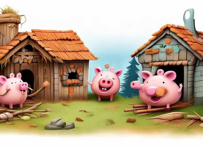 100个趣味儿童故事三只小猪 - 少儿故事三只小猪