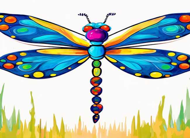 蜻蜓儿童画范画;蜻蜓儿童画范画图片 蜻蜓儿童画范画;蜻蜓儿童画范画图片