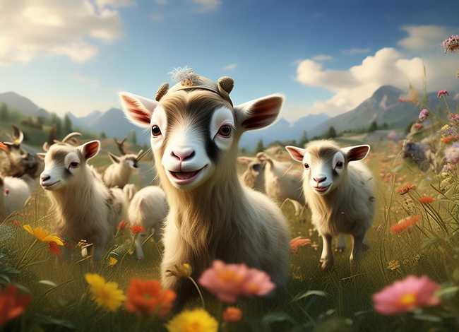 聪明的小山羊绘本;聪明的小山羊绘本故事图片 聪明的小山羊绘本;聪明的小山羊绘本故事图片