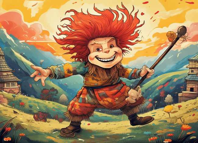 红毛野人的故事儿童版（毛野人的故事陕北版）